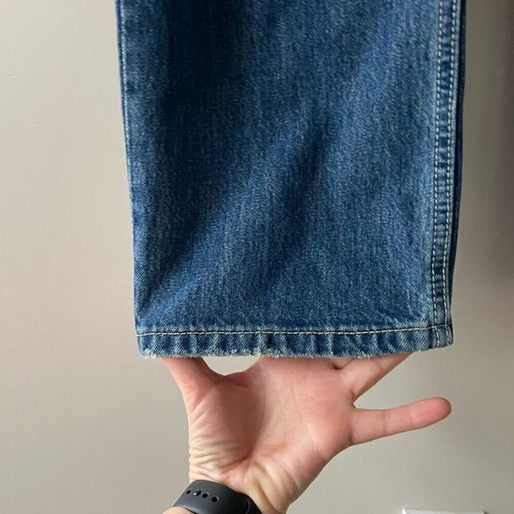 Levi's Low Pro Straight Leg Mid Rise Distressed Casual Denim Jeans Blue 27 - Picture 7 of 11